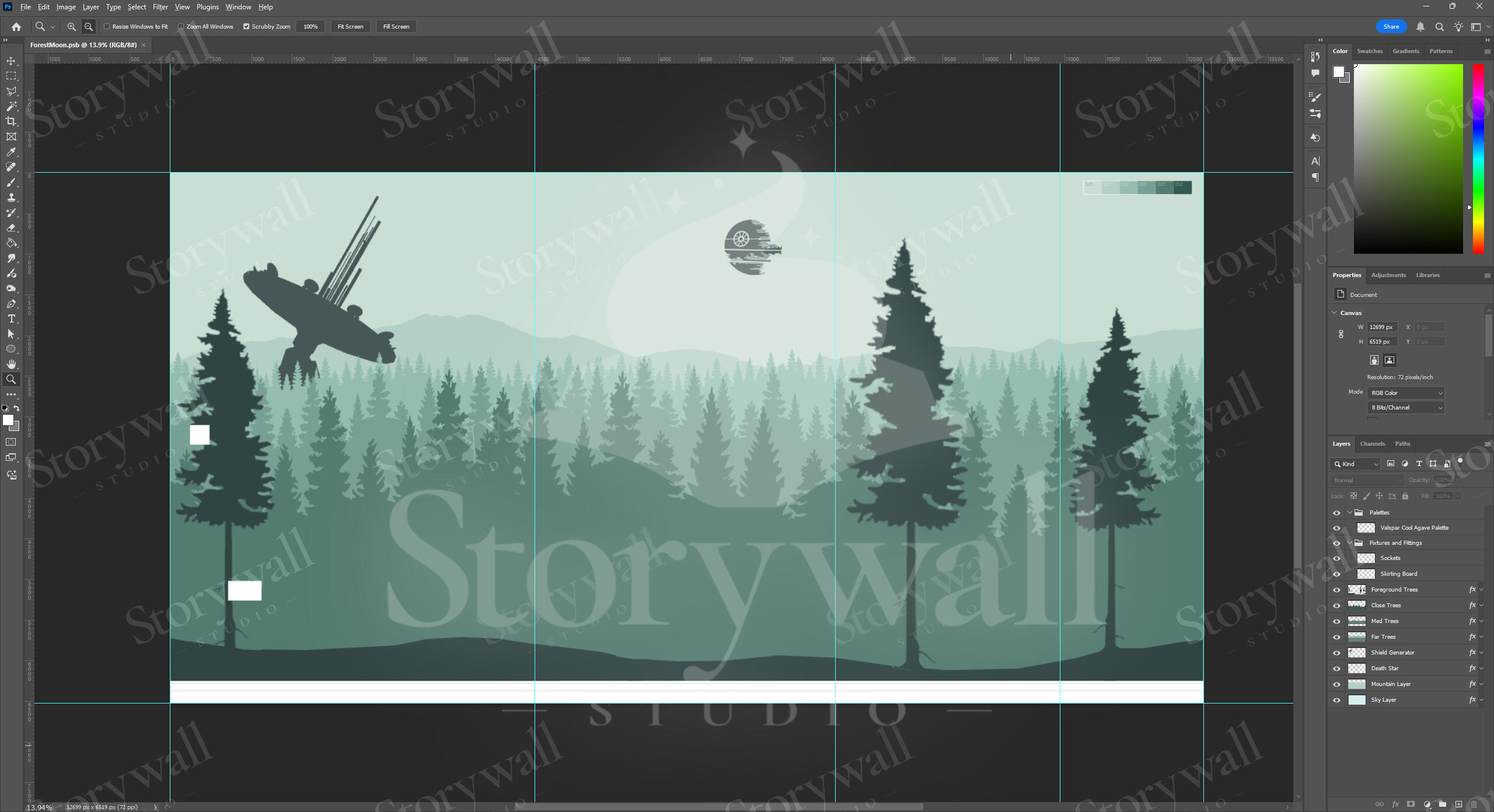 Forest Moon Digital concept